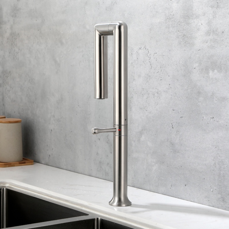 Modern Stylish Sinks Dual Temperature Bathroom Basin Mixer Faucet