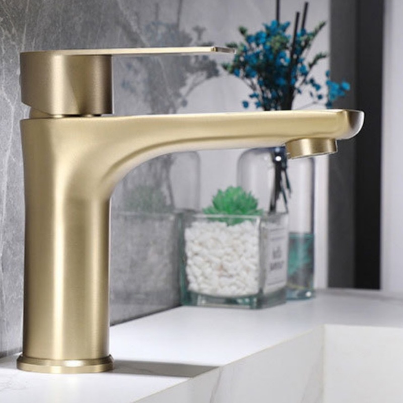 Modern Stylish Sinks Dual Temperature Bathroom Basin Mixer Faucet