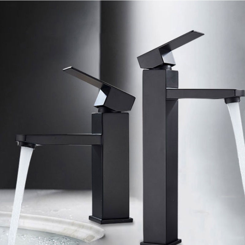 Elegant Brass Luxury Bathroom Single Handle Basin Mixer Faucet