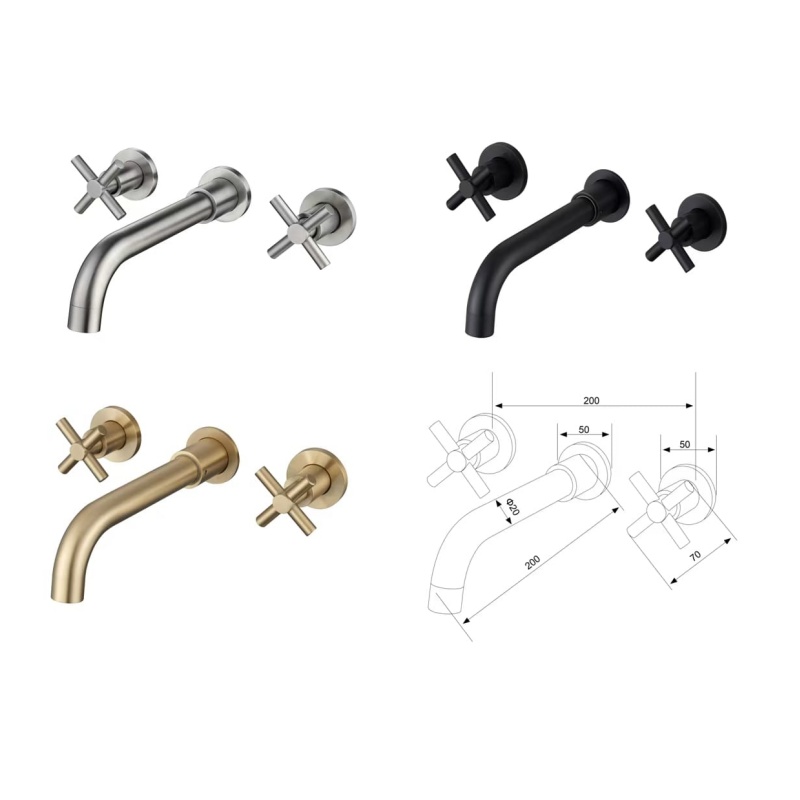 Elegant Deck Mounted Single Handle Bathroom Faucet for Easy Spraying