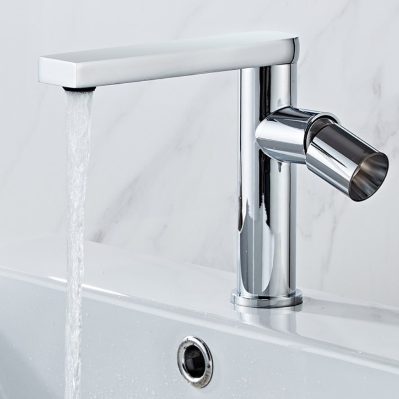 Modern Stylish Sinks Dual Temperature Bathroom Basin Mixer Faucet