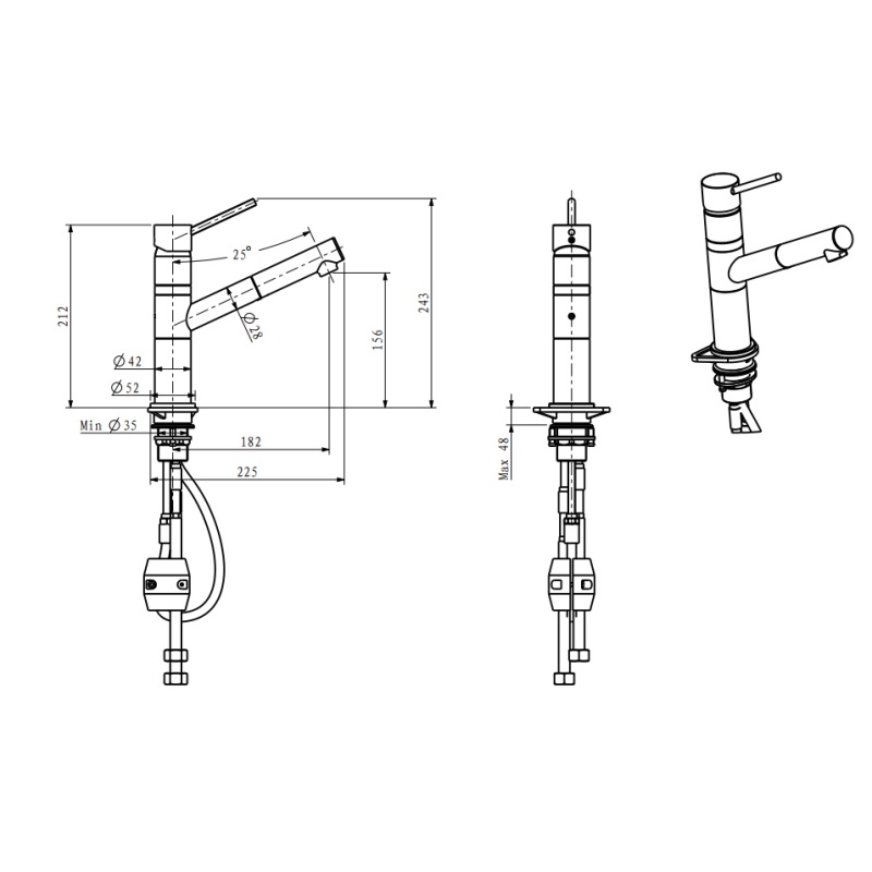 Innovative Basin Faucet Design with Adjustable Handle for Convenience