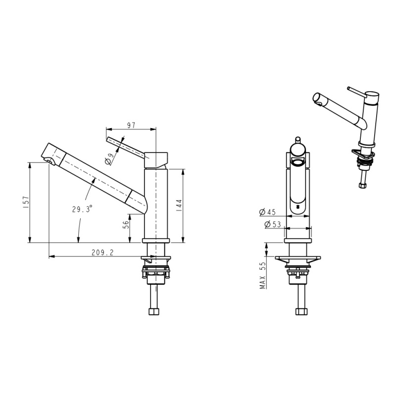 Innovative Basin Faucet Design with Adjustable Handle for Convenience