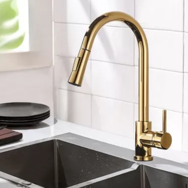 Modern Single Handle Chrome Brass Faucet for Wash Basin