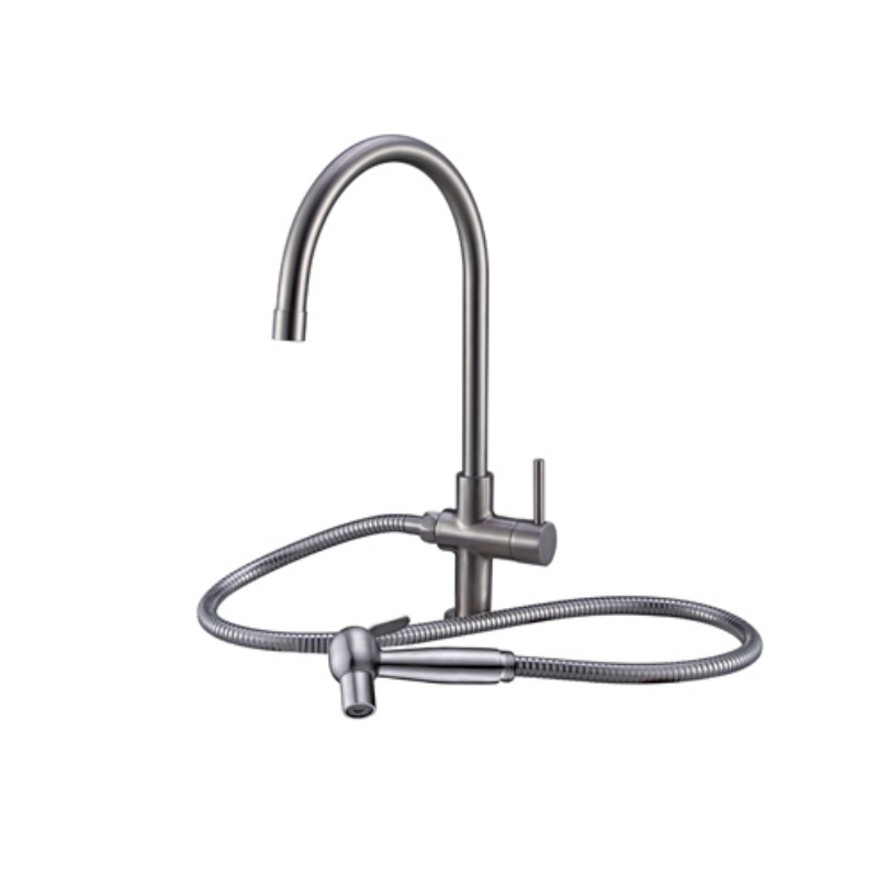 Brass Kitchen Faucet, Classic Style Kitchen Tap, Elegant Water Tap with Filter for Kitchen Sink