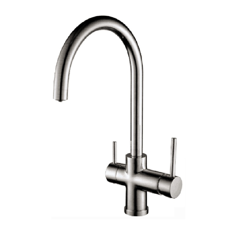 Manufacturer Stainless Steel 304 Hot and Cold Mixer Pull-Down Automatic Kitchen Faucet