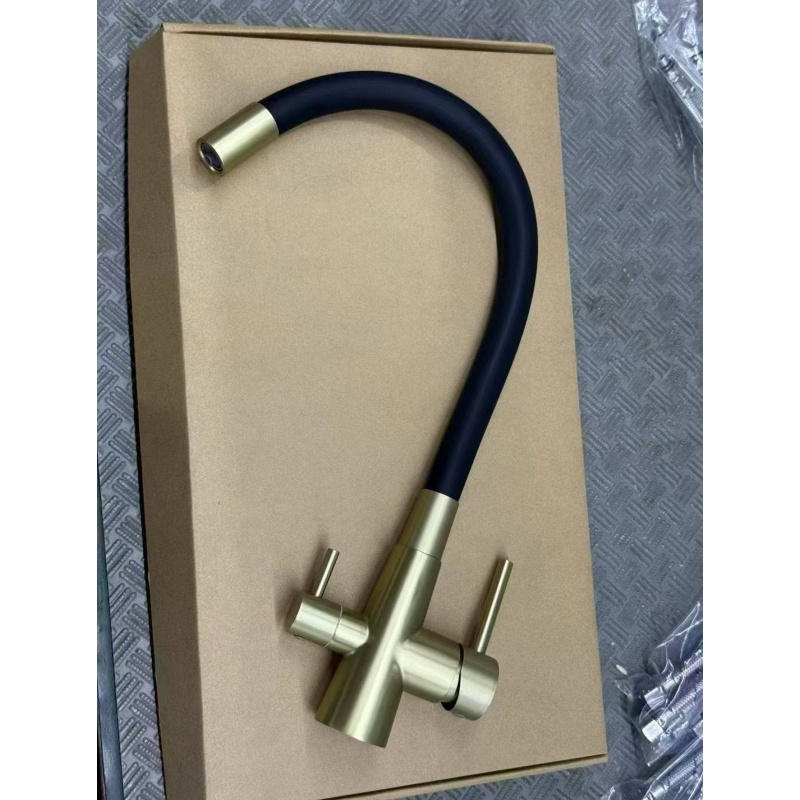 Sleek Matte Black Stainless Steel Bathroom Faucet for Modern Spaces