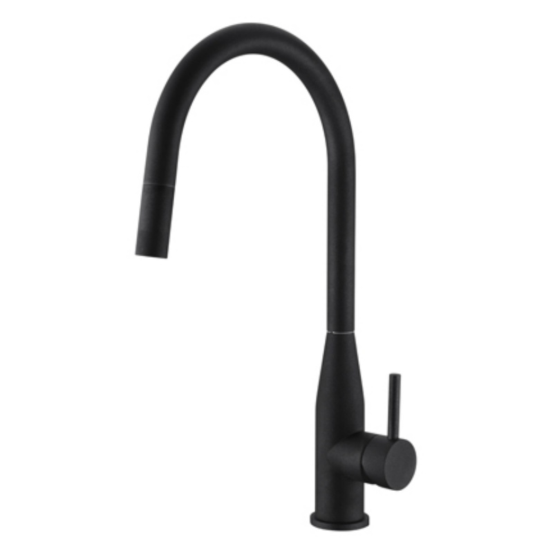 Titanium Stainless Steel Brass Hammered Kitchen Sink Mixer Faucet