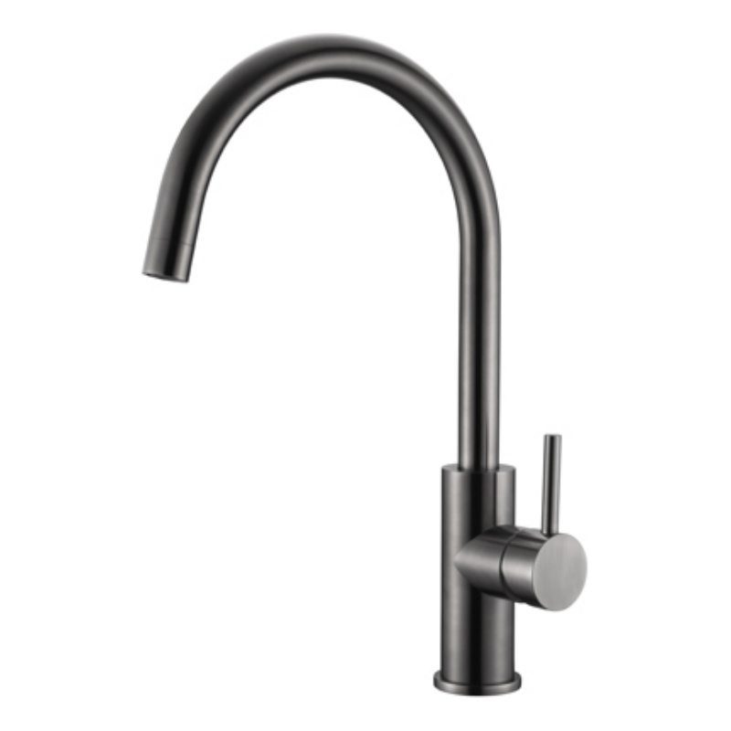 Black Spring Stainless Steel Pull-out Kitchen Sink Faucet