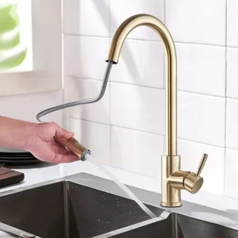 Modern Single Handle Chrome Brass Faucet for Wash Basin