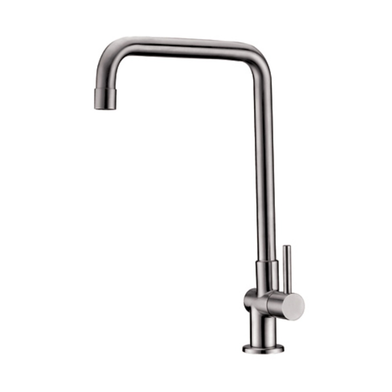 304 Stainless Steel Spring Pull-Down Black Kitchen Sink Faucet