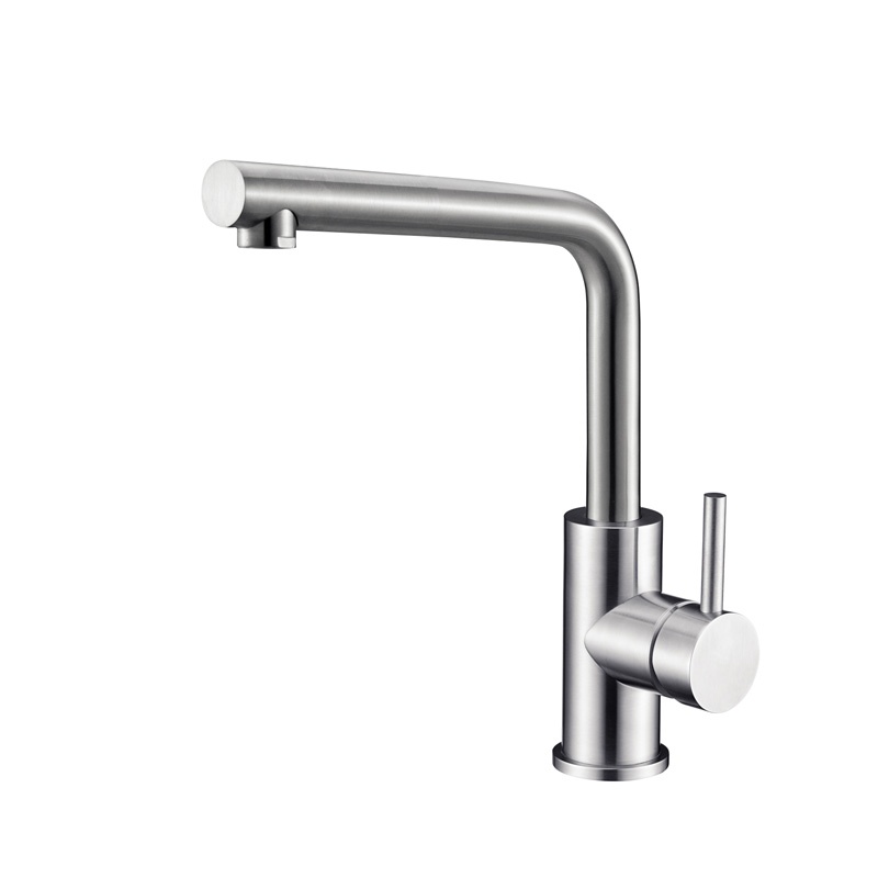 Titanium Stainless Steel Brass Hammered Kitchen Sink Mixer Faucet