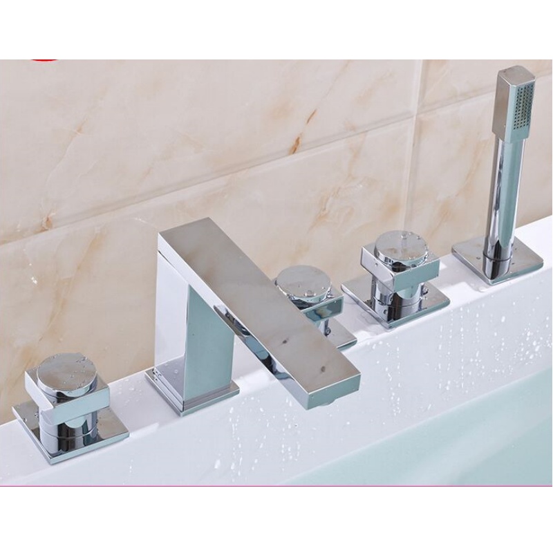 Modern Concealed Bathroom Faucet with Single Hole Design