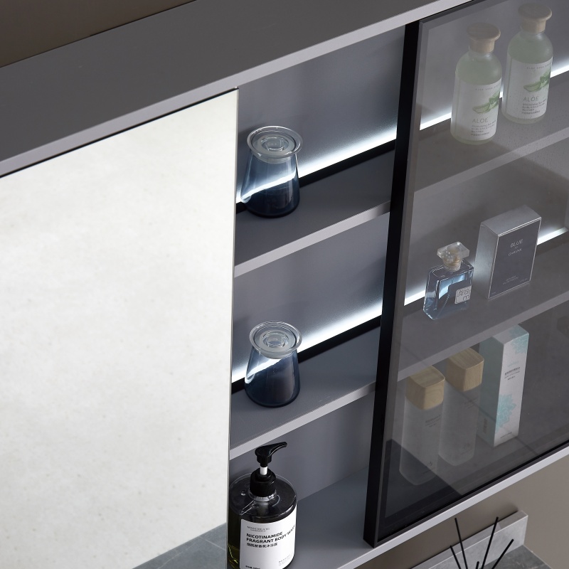 Hotel PVC Bathroom Vanities Wholesale Small Bathroom Cabinet Wall Mounted with Sink