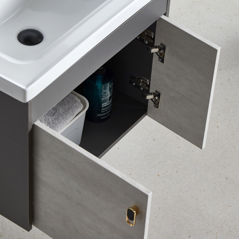 Bulk Supply European Style Customized Grilled Art Bathroom Cabinets