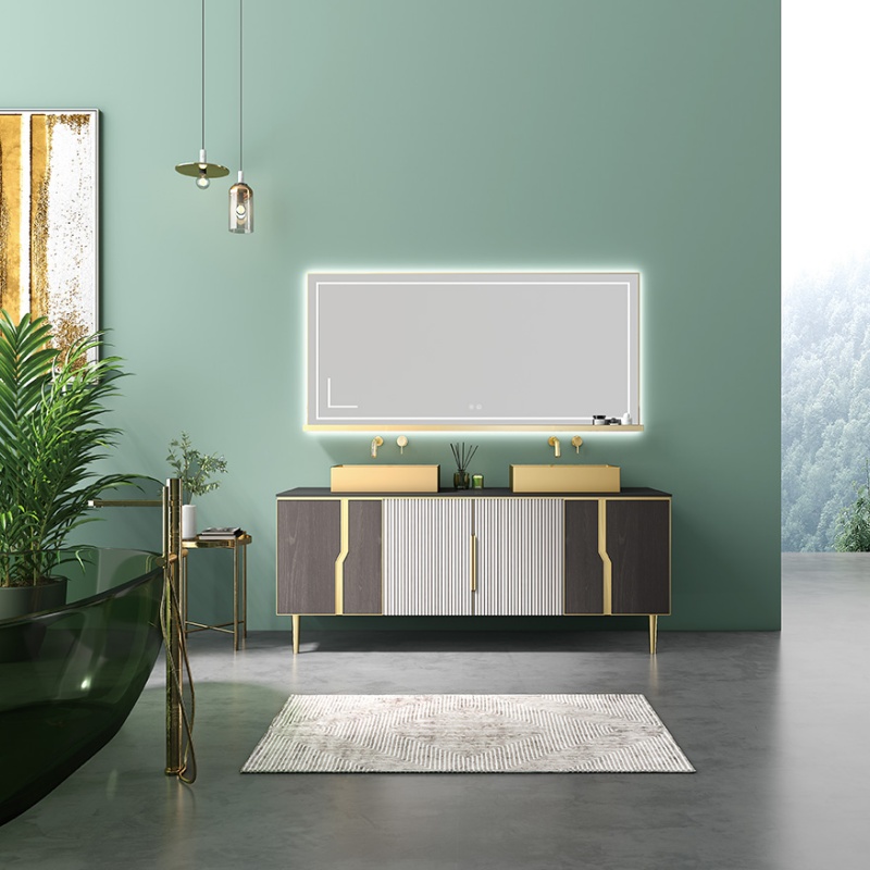 Solid Wood Freestanding Bath Vanity Bathroom Furniture Single Sink Bathroom Cabinet