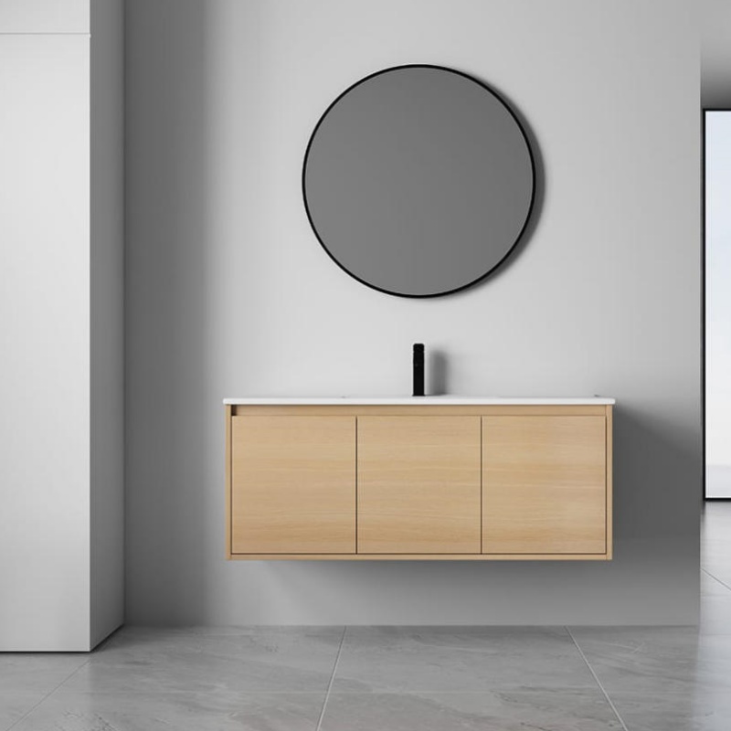 Bathroom Furniture 800mm Bathroom Accessories PVC LED Light Bathroom Cabinet
