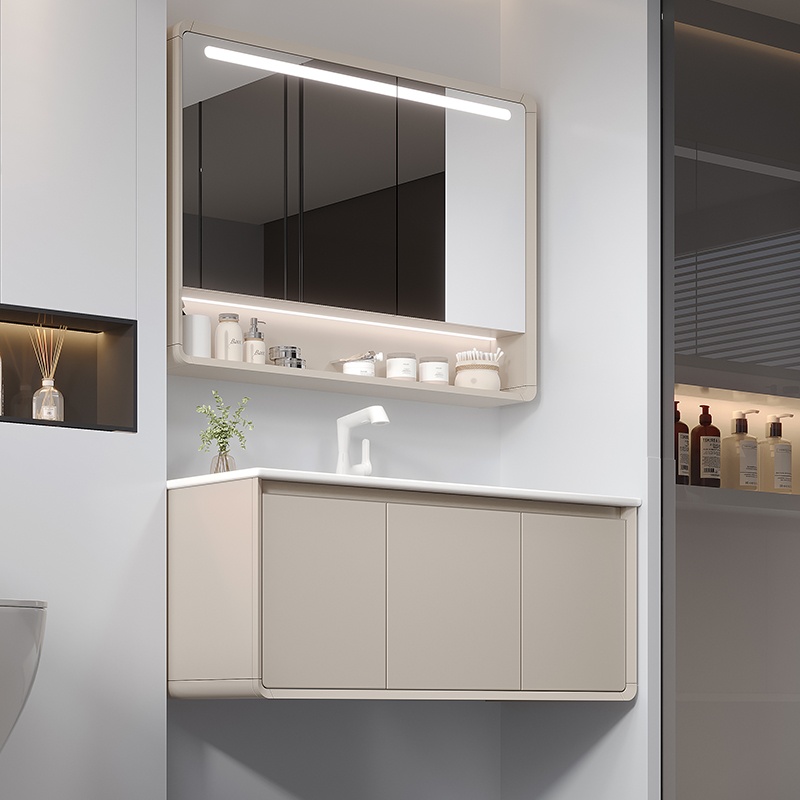Stylish PVC Bathroom Storage Cabinet for Modern Interiors