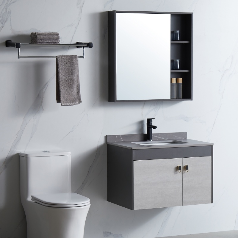 Bulk Supply European Style Customized Grilled Art Bathroom Cabinets