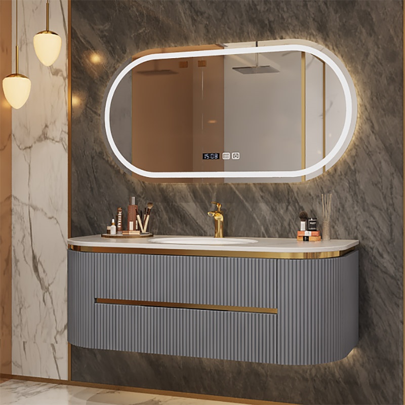 Factory Direct Sell Cheap Customized Fancy Vanity Plywood Bathroom Cabinet