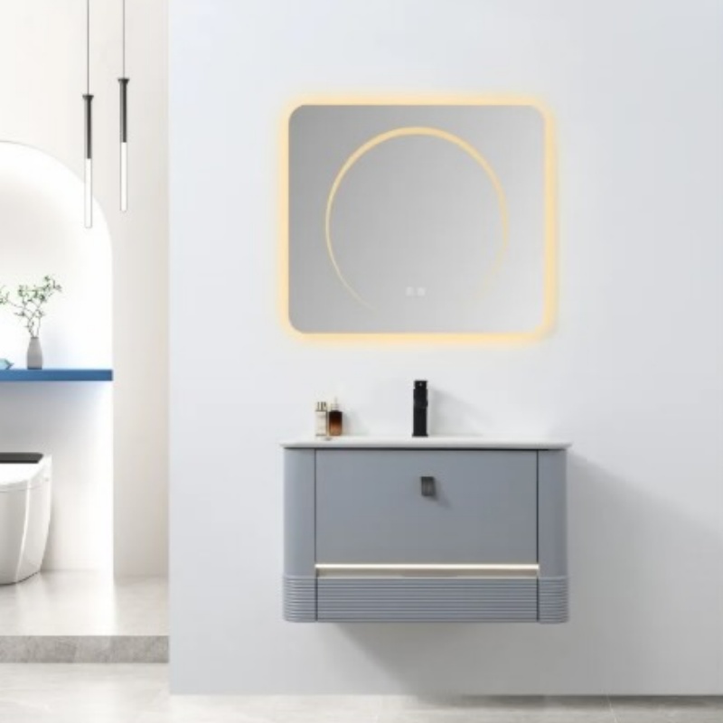 European Hotel Style with Mirror Furniture Luxury MDF Modern Bathroom Cabinet