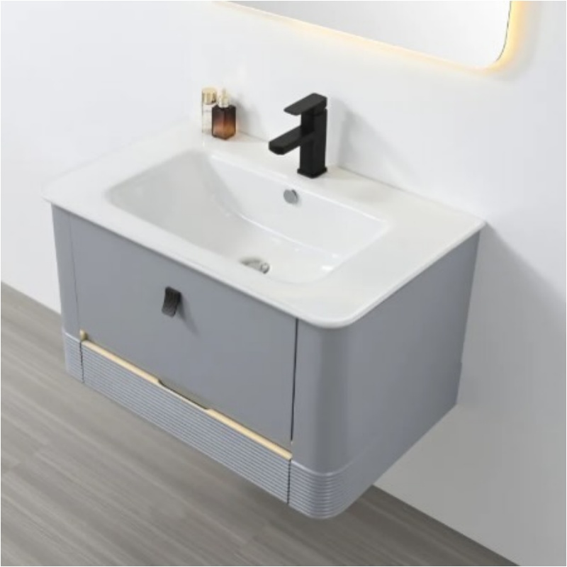 European Hotel Style with Mirror Furniture Luxury MDF Modern Bathroom Cabinet
