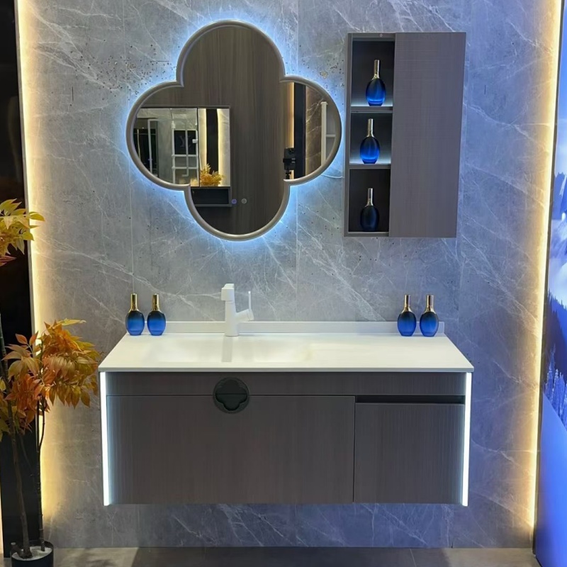 Solid Structure MDF Bathroom Vanity Cabinet Set for Long Term Use