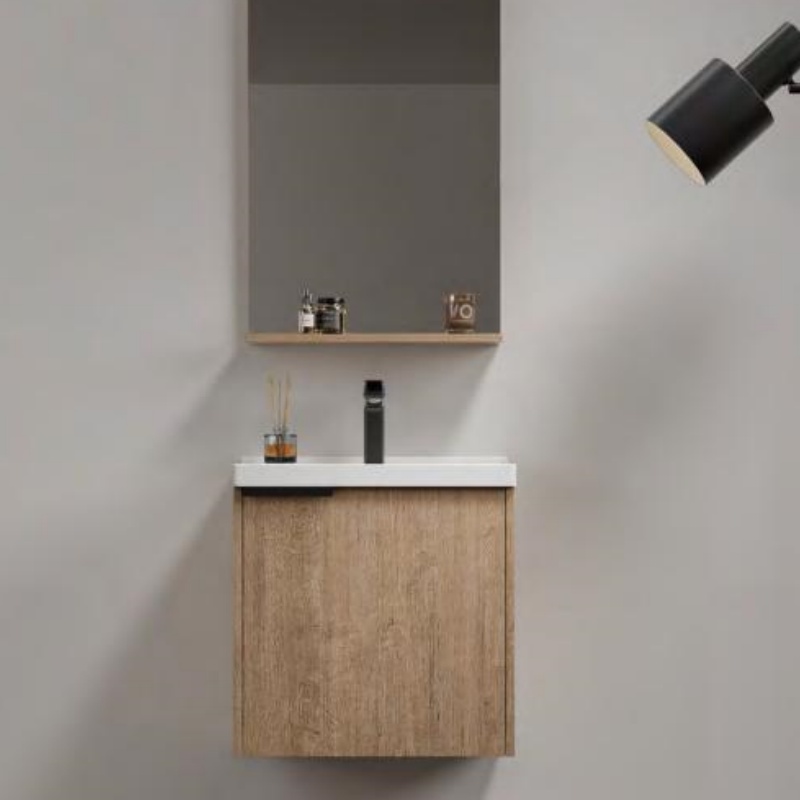 Supplier Plywood Cabinet and Sink Hanging Wall Mounted Bathroom Vanity