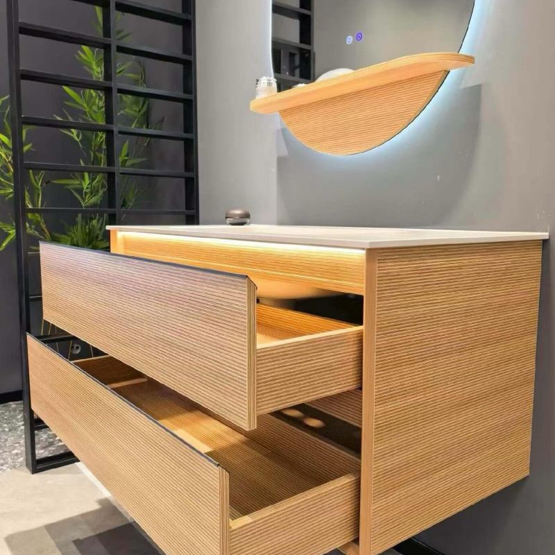 MDF Bathroom Vanity with Waterproof Mirror