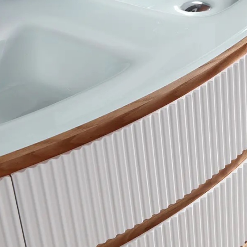 Wood MDF Marble Floor-Standing Storage Modern Bathroom Vanity Cabinet