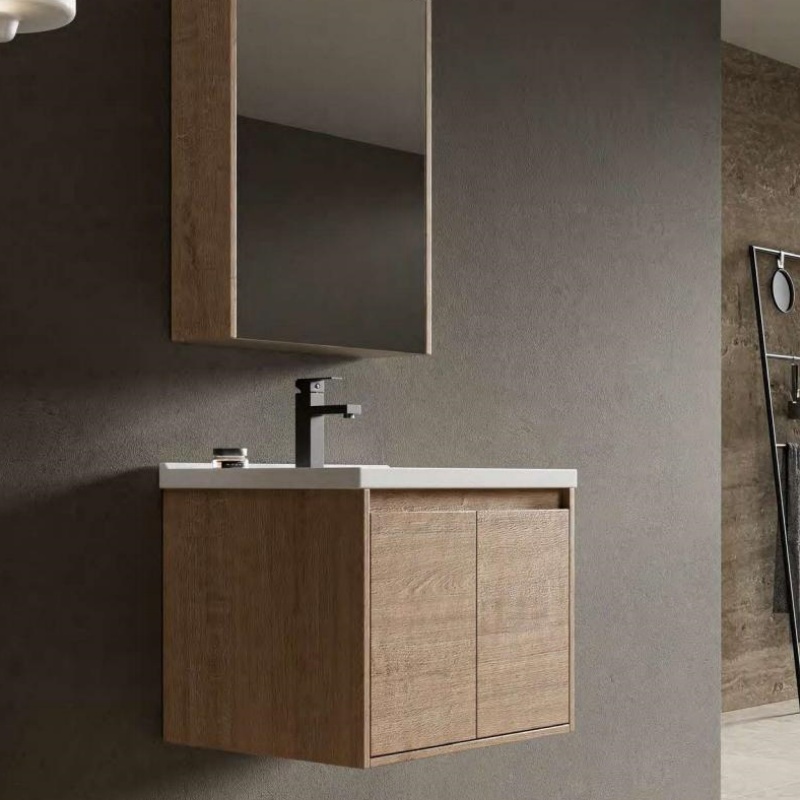 New Bulk Purchases Plywood Bathroom Cabinet with LED Mirror Cabinet Bathroom Vanity