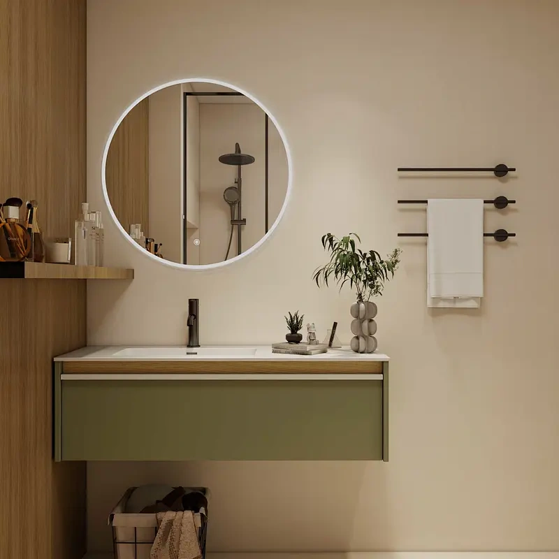MDF Bathroom Vanity with Waterproof Mirror
