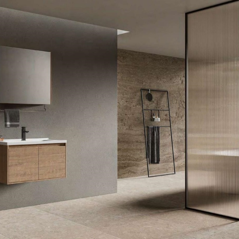 New Bulk Purchases Plywood Bathroom Cabinet with LED Mirror Cabinet Bathroom Vanity