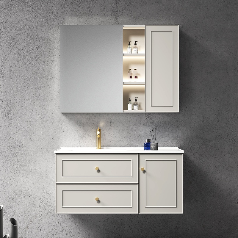 Modern Design Wall Mounted Storage Bathroom Cabinet with Mirror Cabinet