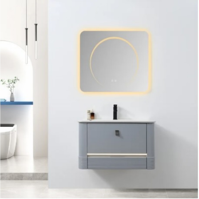 European Hotel Style with Mirror Furniture Luxury MDF Modern Bathroom Cabinet