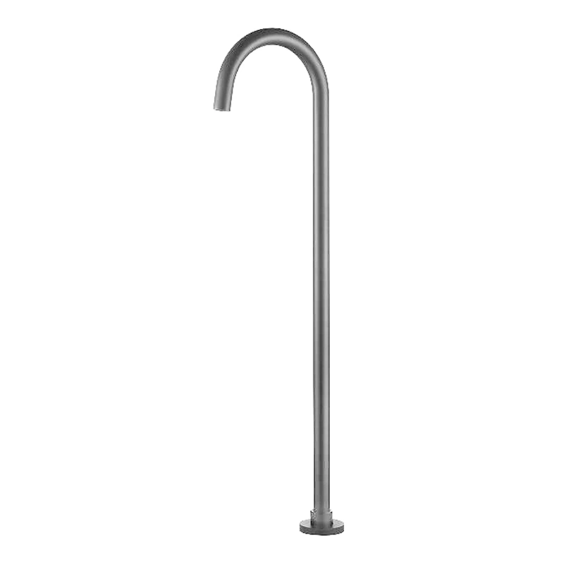 Luxury Brush Gold Freestanding Bathtub Faucet with Hand Shower