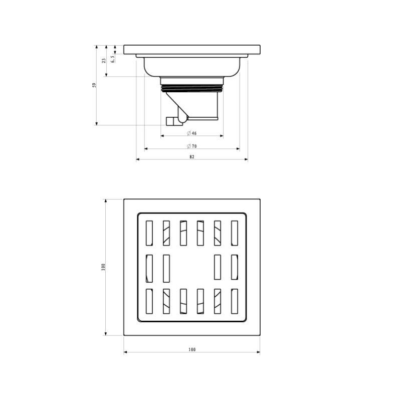 Hot Sales Stainless Steel Bathroom Shower Corner Floor Drain
