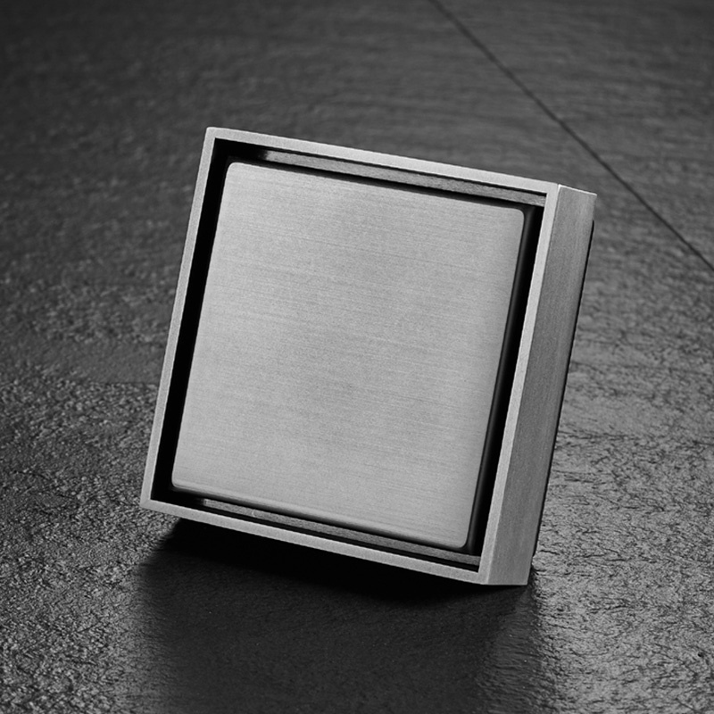 Concealed Floor Drain Bathroom Modern Gold Square Floor Drain