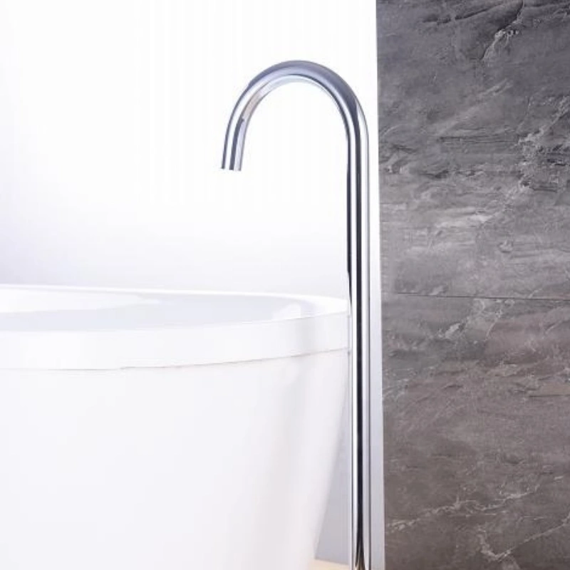 Floor Standing Antique Brass Bathtub Faucet