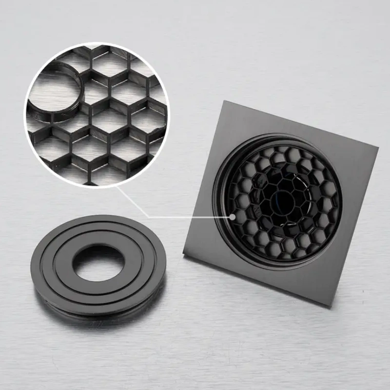 Anti Odor Linear Floor Drain with Tile Insert Grate Cover Strainer Bathroom Shower Drainer 304 Floor Waste Drain