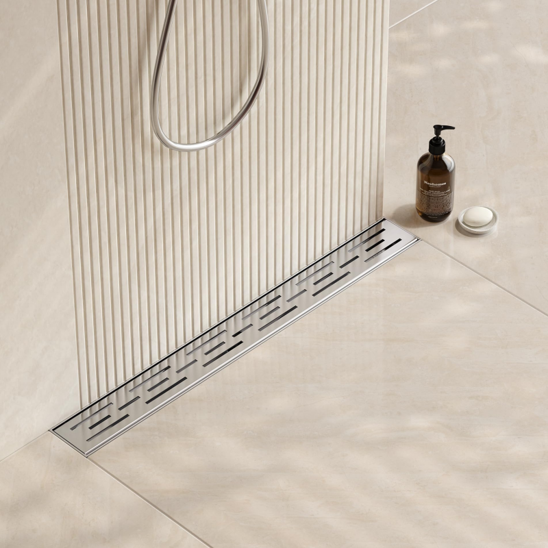 High Flow Brass Floor Drain with Anti-Smell Water Trap for Wet Room