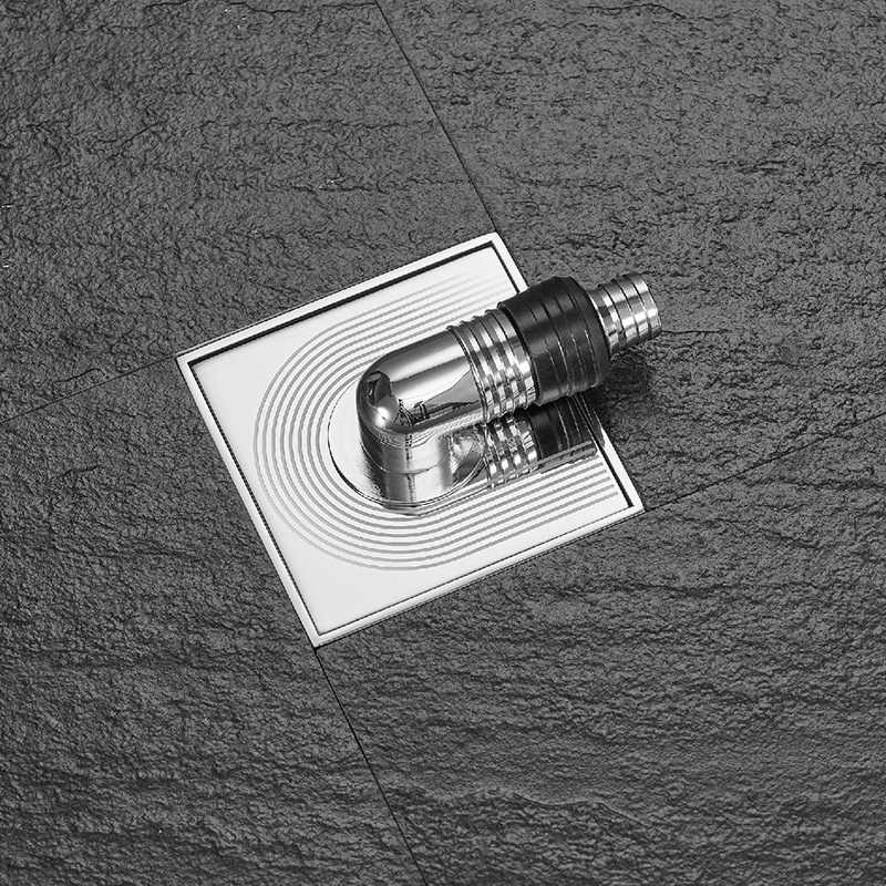 Square Toilet Shower Bathroom Modern Bath Floor Drain