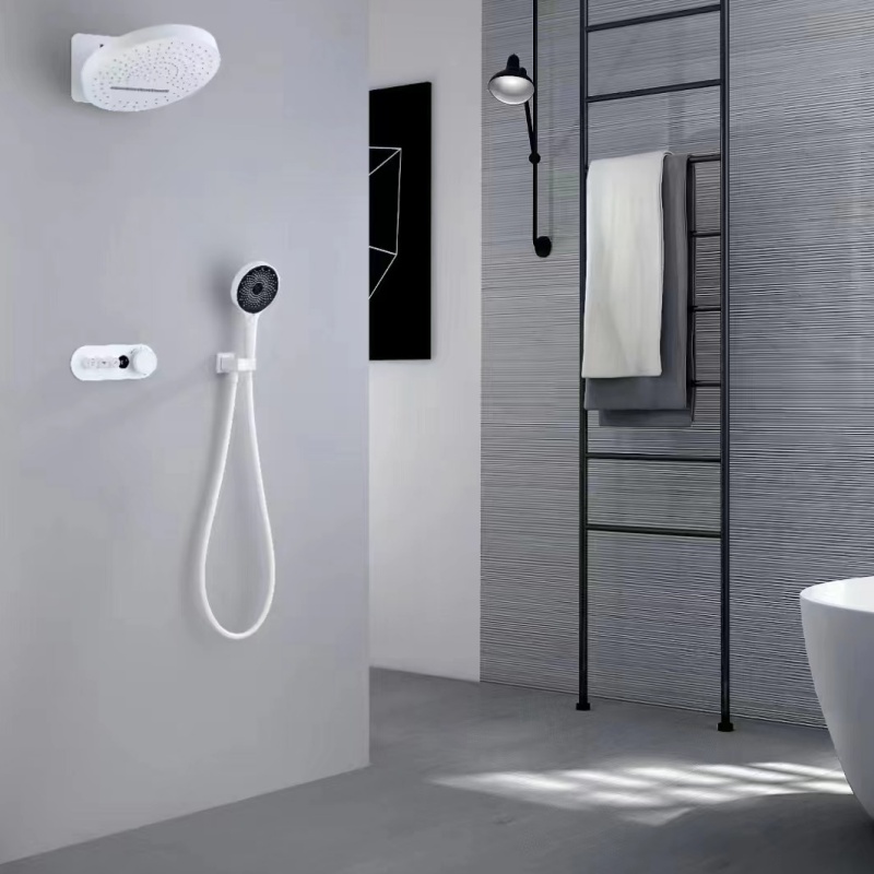 Chiaese Wholesale Price Bathroom Solid Brass Thermostatic Bath Rainfall Shower Set