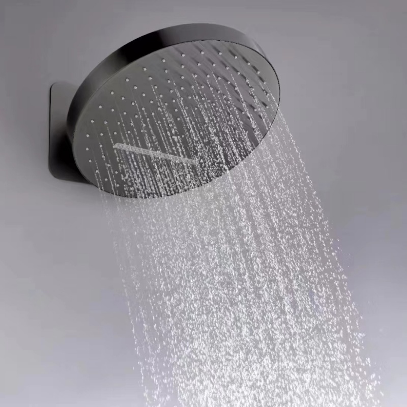 Watermark Matte Black Overhead Shower Combine Hand Shower