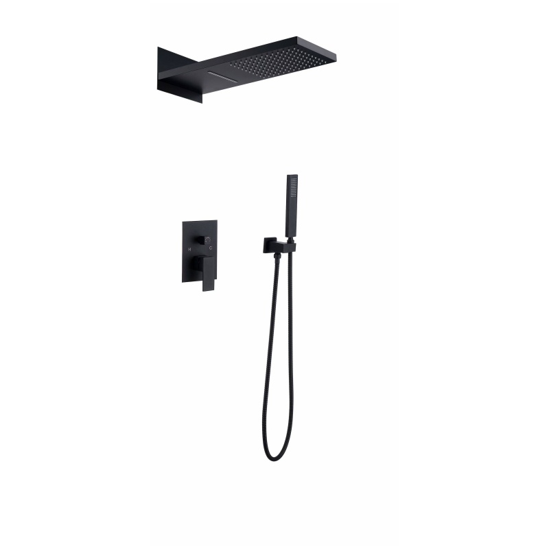Chiaese Wholesale Price Bathroom Solid Brass Thermostatic Bath Rainfall Shower Set