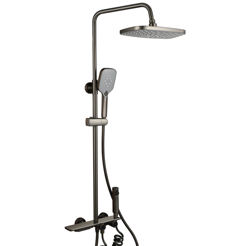 Luxury Multifuncational Gentle Massage Brass Rainfall Shower Set