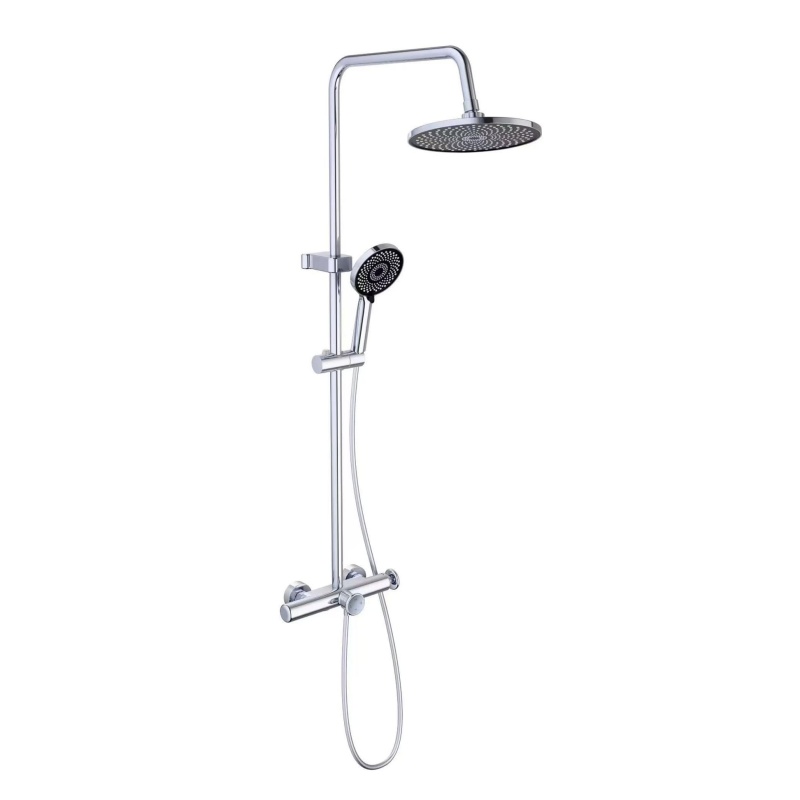 Modern 4 Function Digital Shower Gun with Brass Mixer