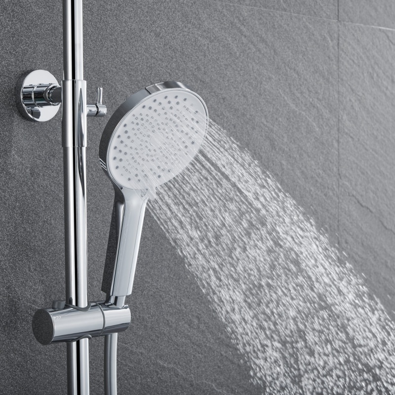 High-Quality Thermostatic Shower Panel with Stainless Steel Finish