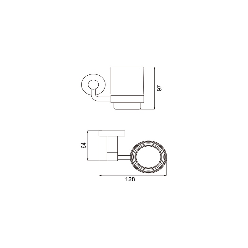 Brushed Nickel Zinc Alloy Wall Mounted 4 Pieces Bathroom Accessories Set