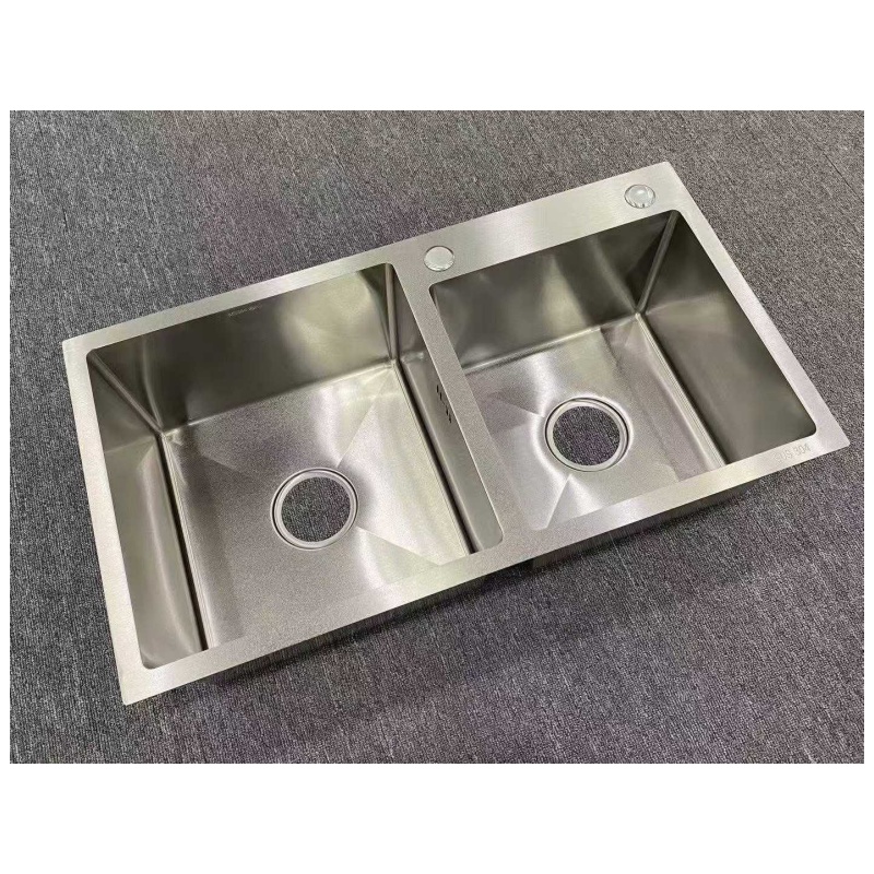 Custom Color Square Kitchen Sink Stainless Steel Single Bowl Undermount Handmade PVD Finish Basin